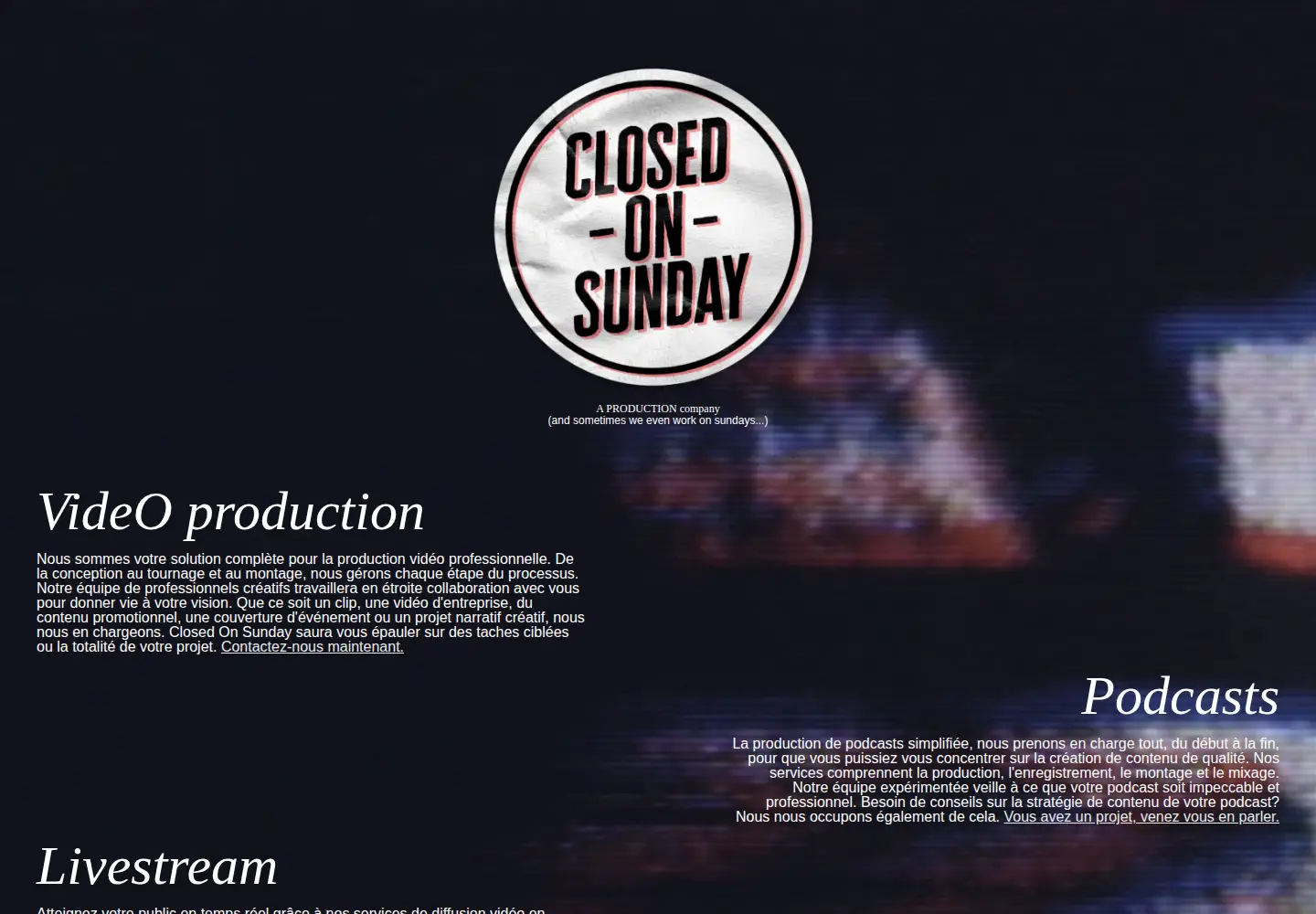 Screenshot of weareclosedonsunday.com