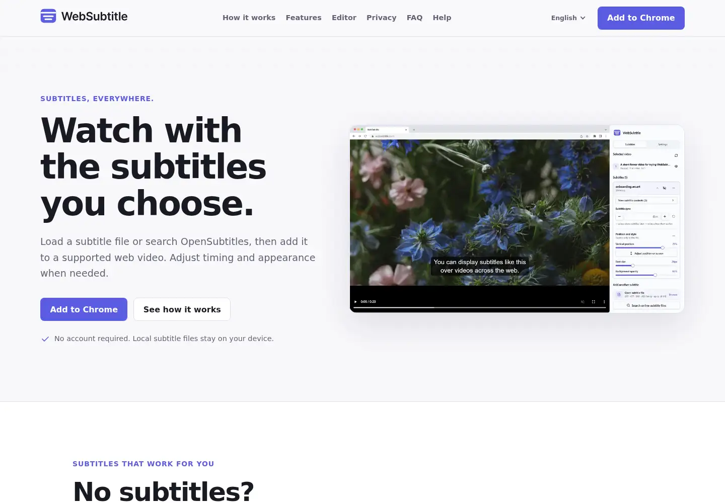 Screenshot of websubtitle.com