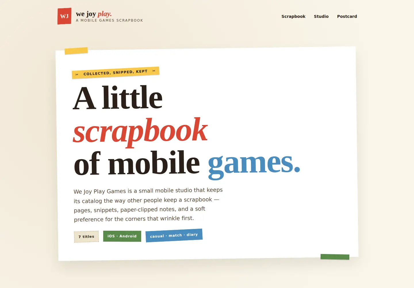 Screenshot of wejoyplay.com