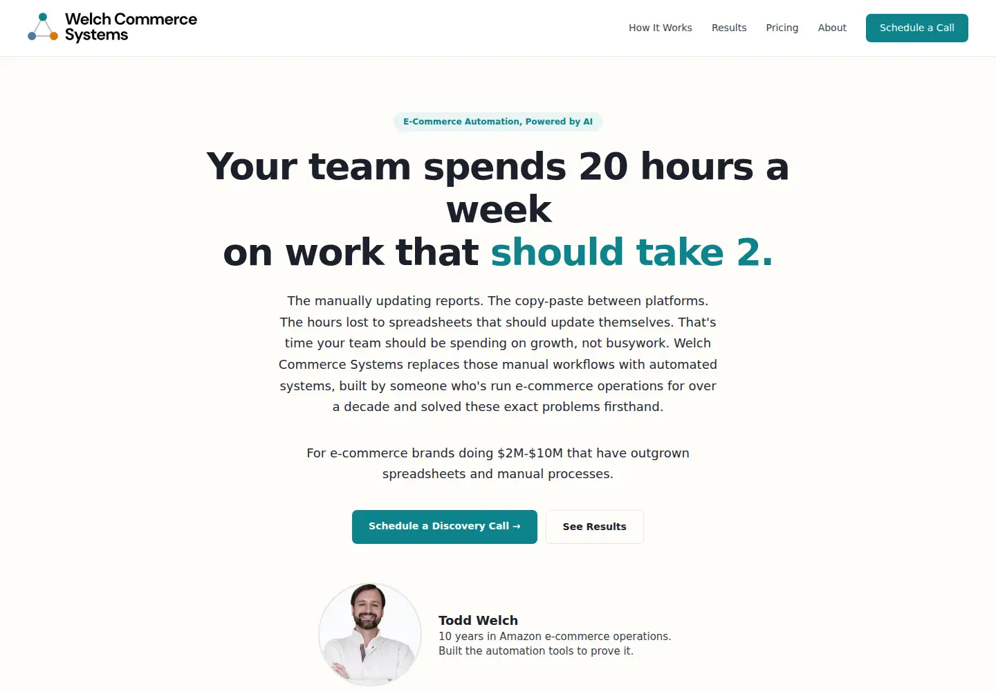 Screenshot of welchcommercesystems.com