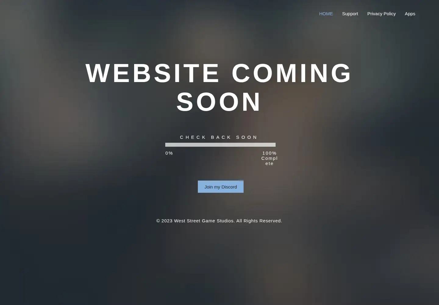 Screenshot of weststreetgamestudios.com
