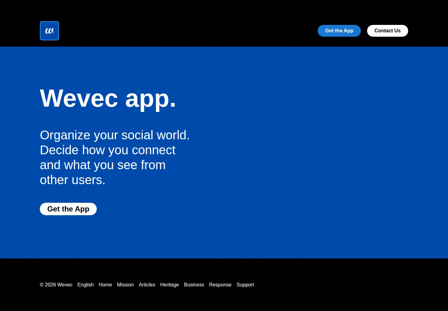 Screenshot of wevec.com