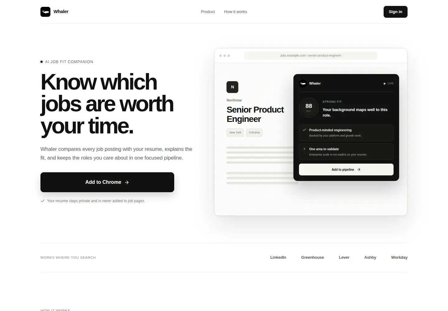 Screenshot of whaler-ai.com