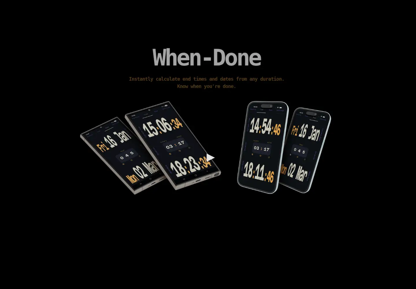 Captured homepage of when-done.com in the current scan