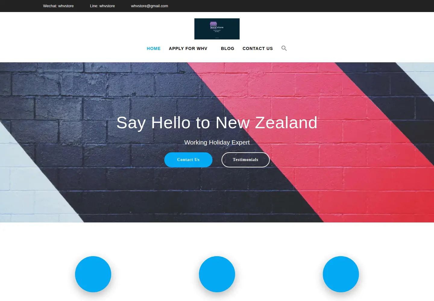 Screenshot of whvstore.com