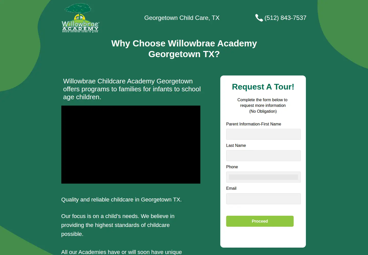 Screenshot of willowbraechildcaregeorgetowntx.com