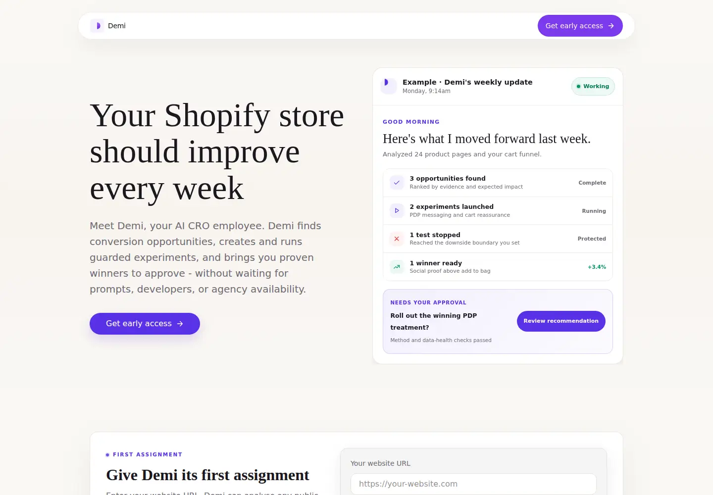 Screenshot of withdemi.com