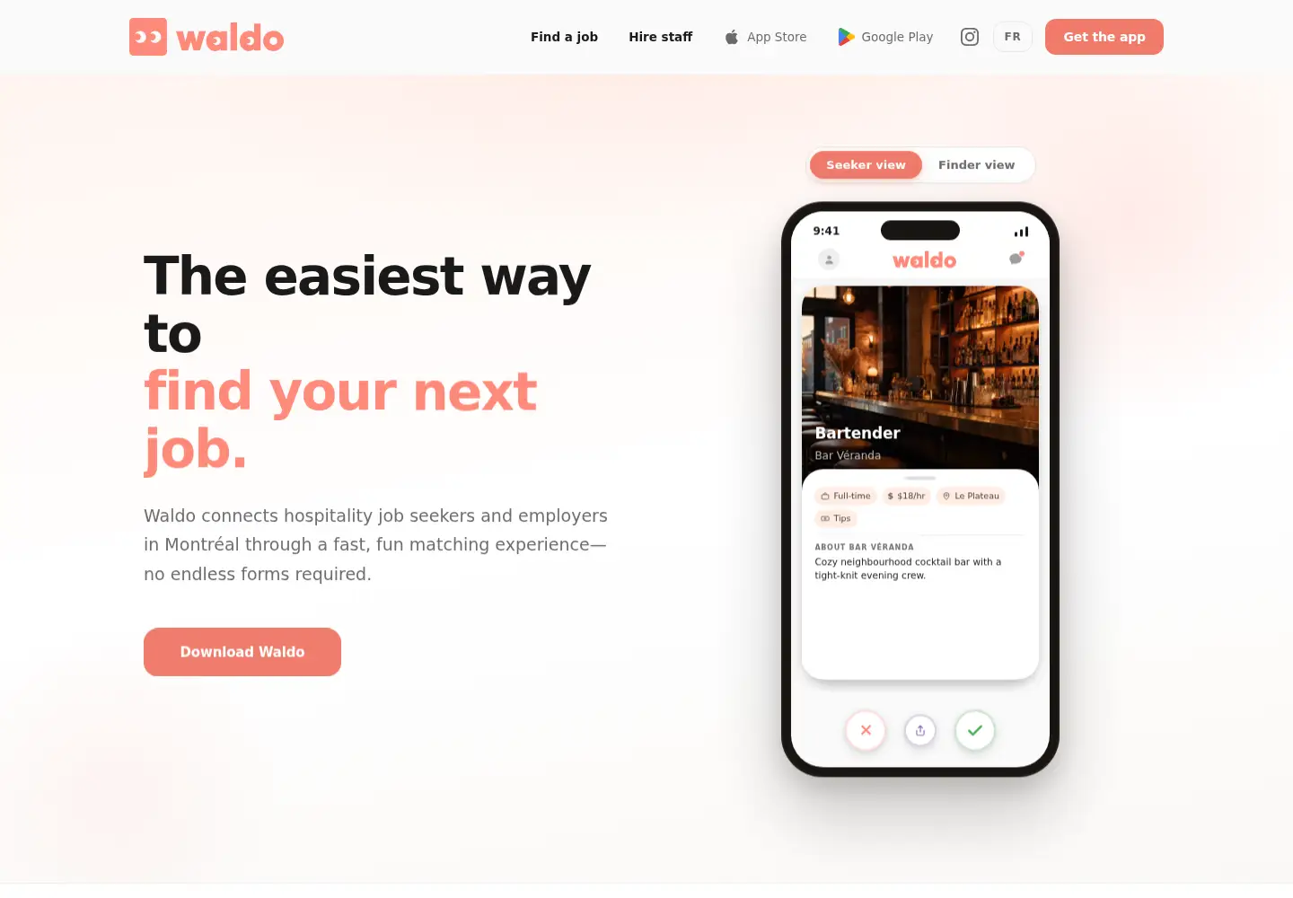 Screenshot of workwithwaldo.com
