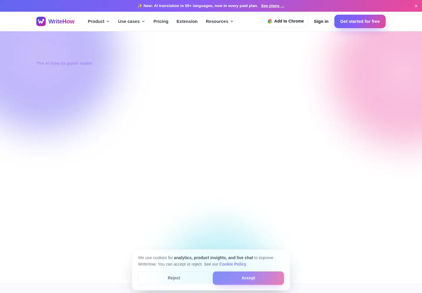 Screenshot of writehow.com