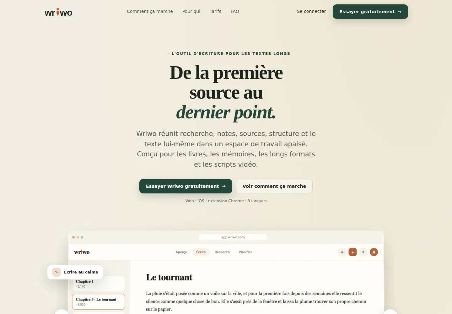 Screenshot of wriwo.com