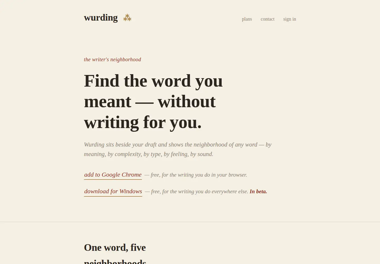 Captured homepage of wurding.com in the current scan