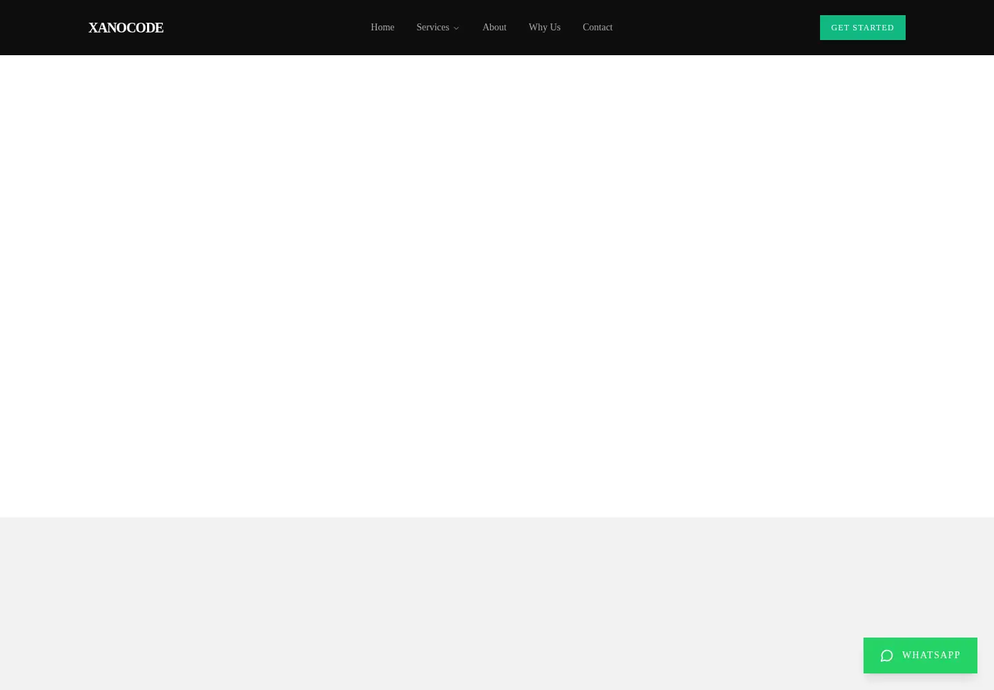 Screenshot of xanocode.com