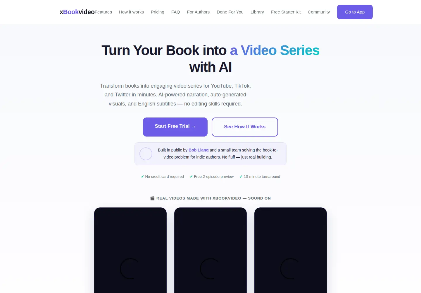 Captured homepage of xbookvideo.com in the current scan
