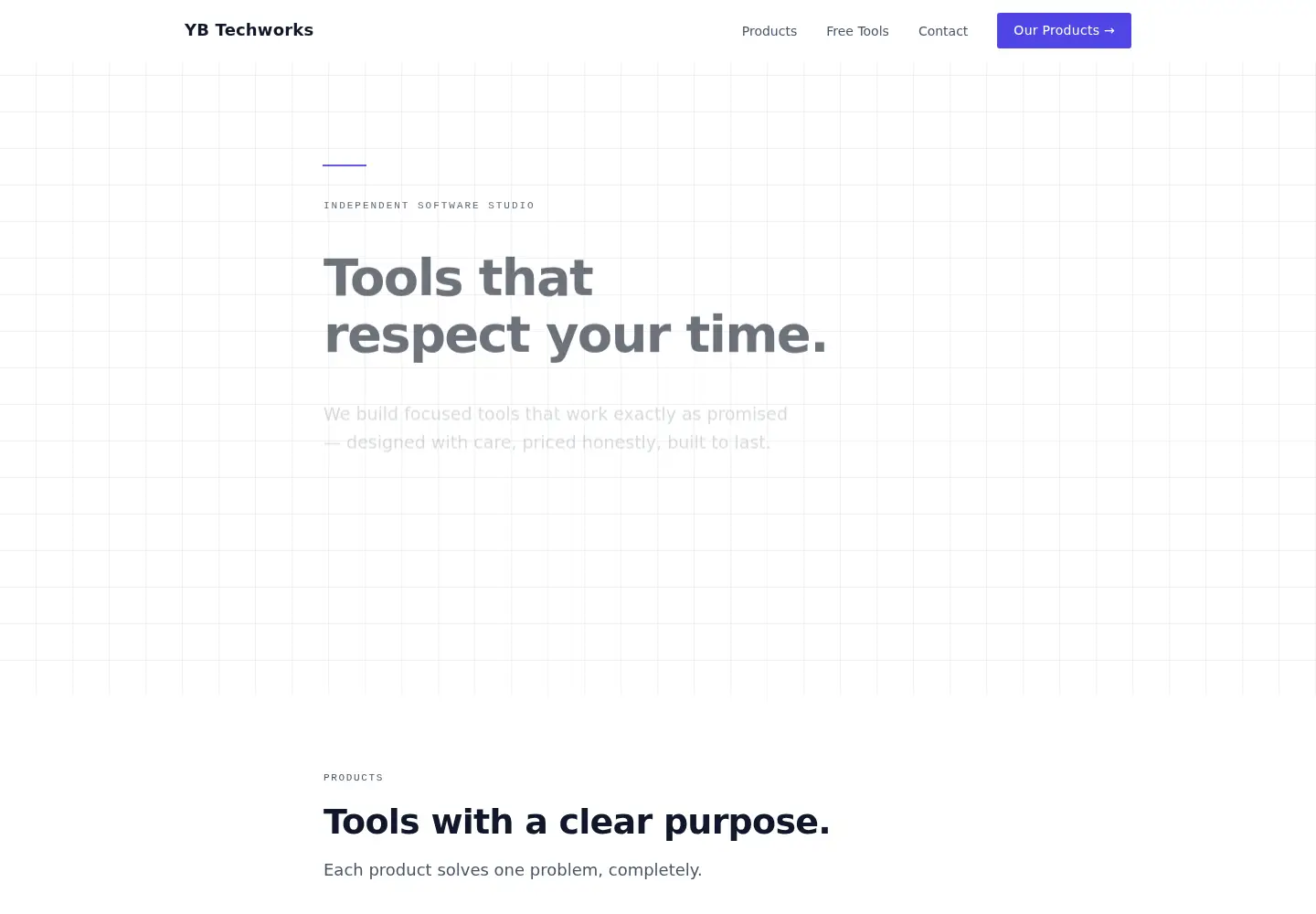 Screenshot of ybtechworks.com