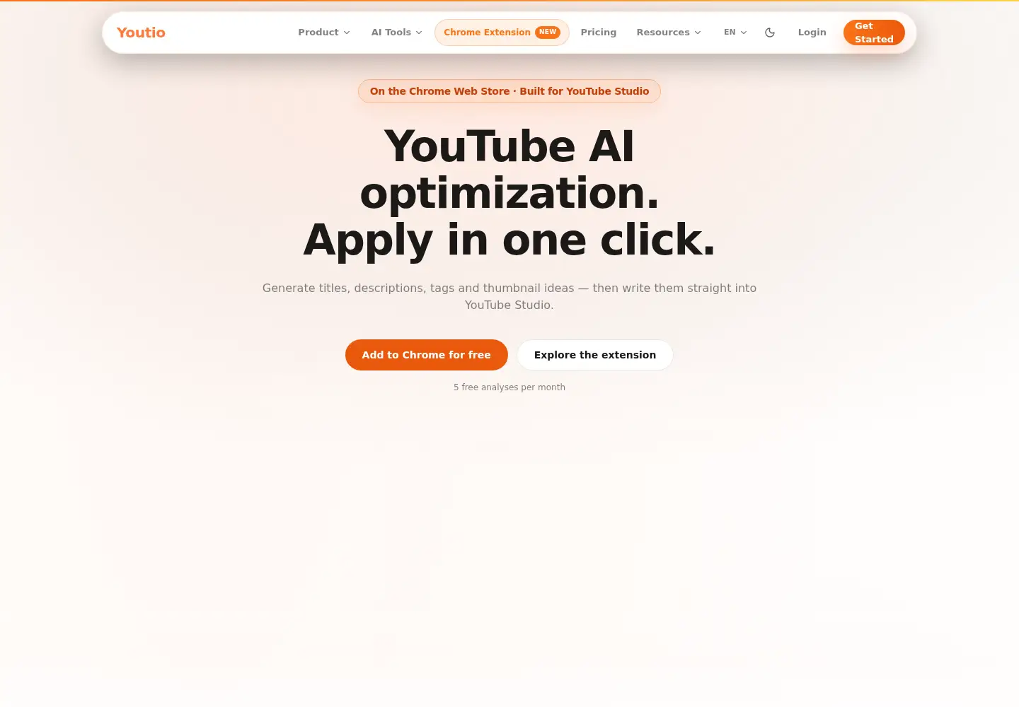 Screenshot of youtio.com