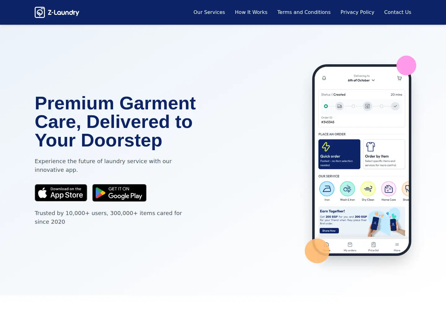 Screenshot of z-laundry.com