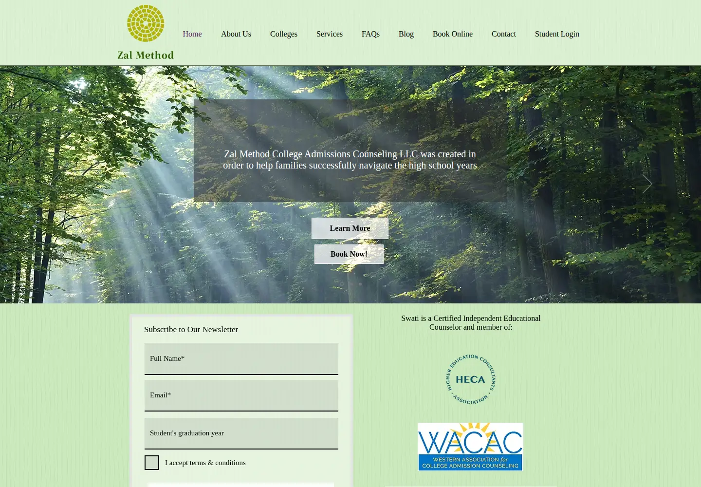 Screenshot of zalmethod.com