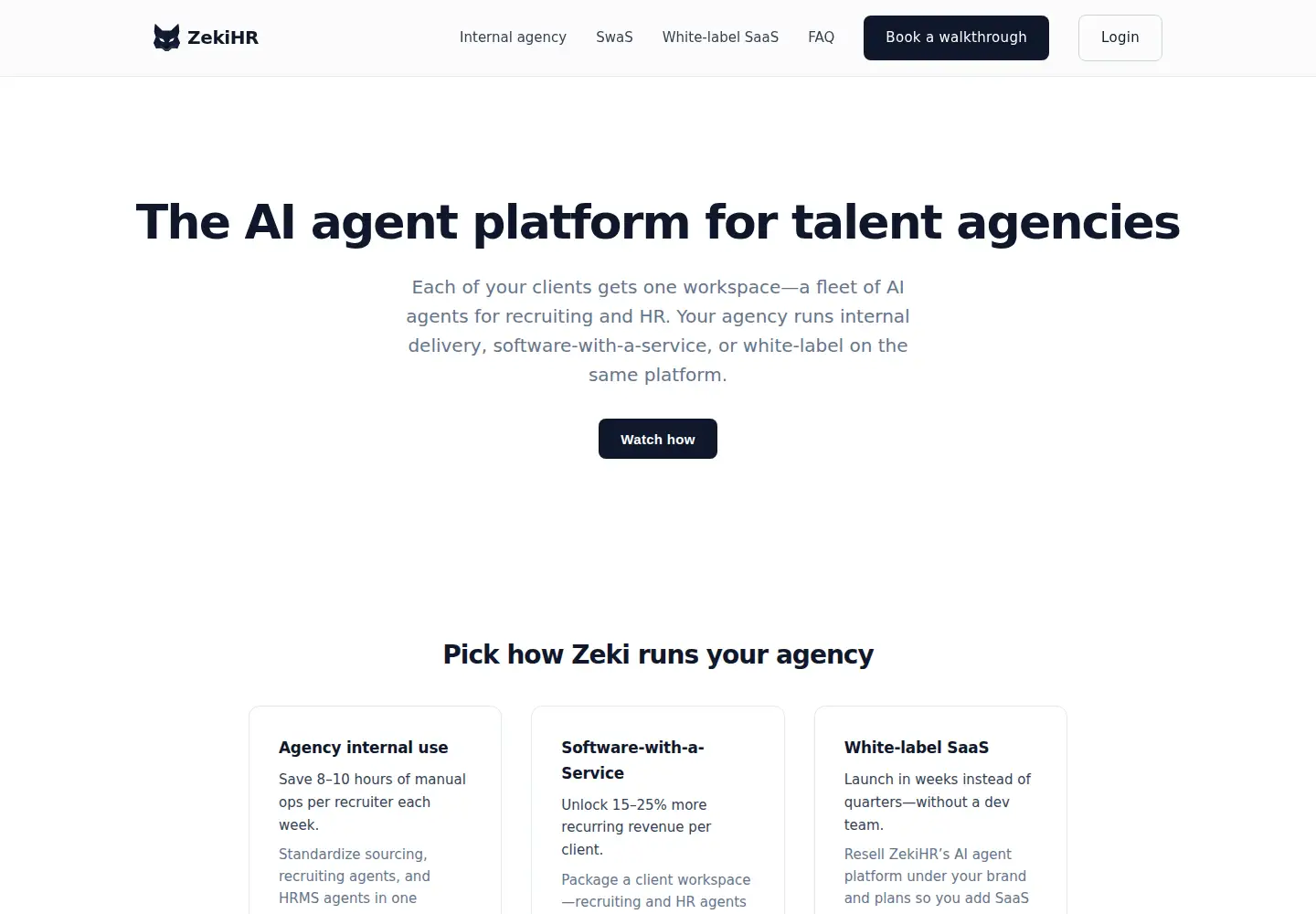 Screenshot of zekihr.com