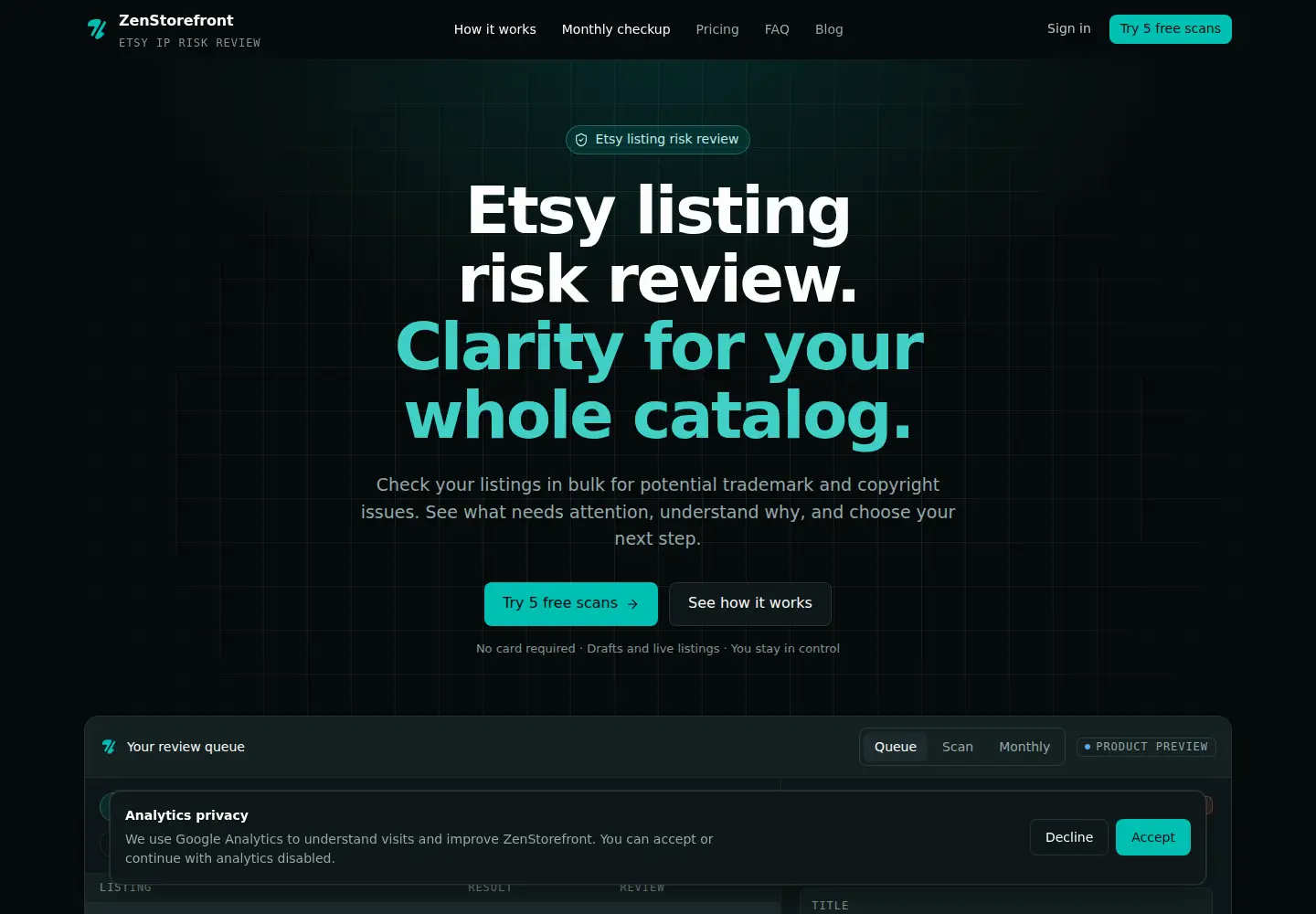 Screenshot of zenstorefront.com