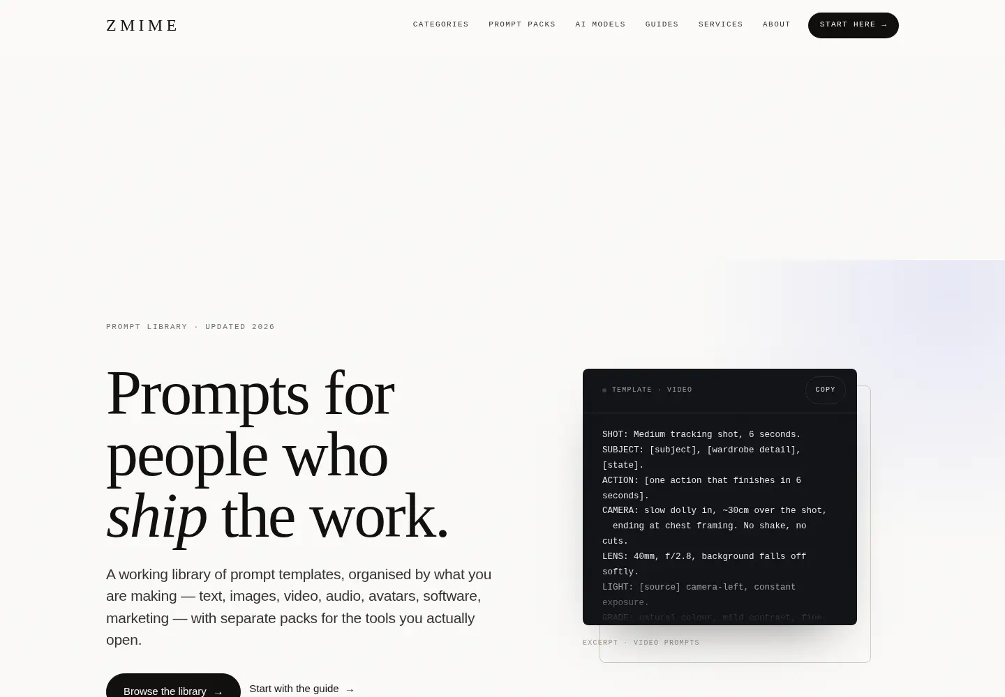 Screenshot of zmime.com