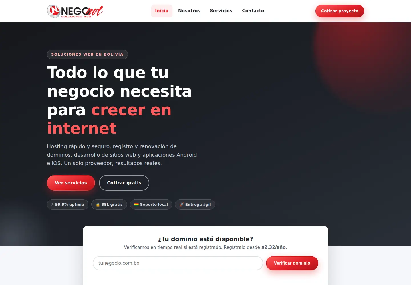 Screenshot of zonanegonet.com