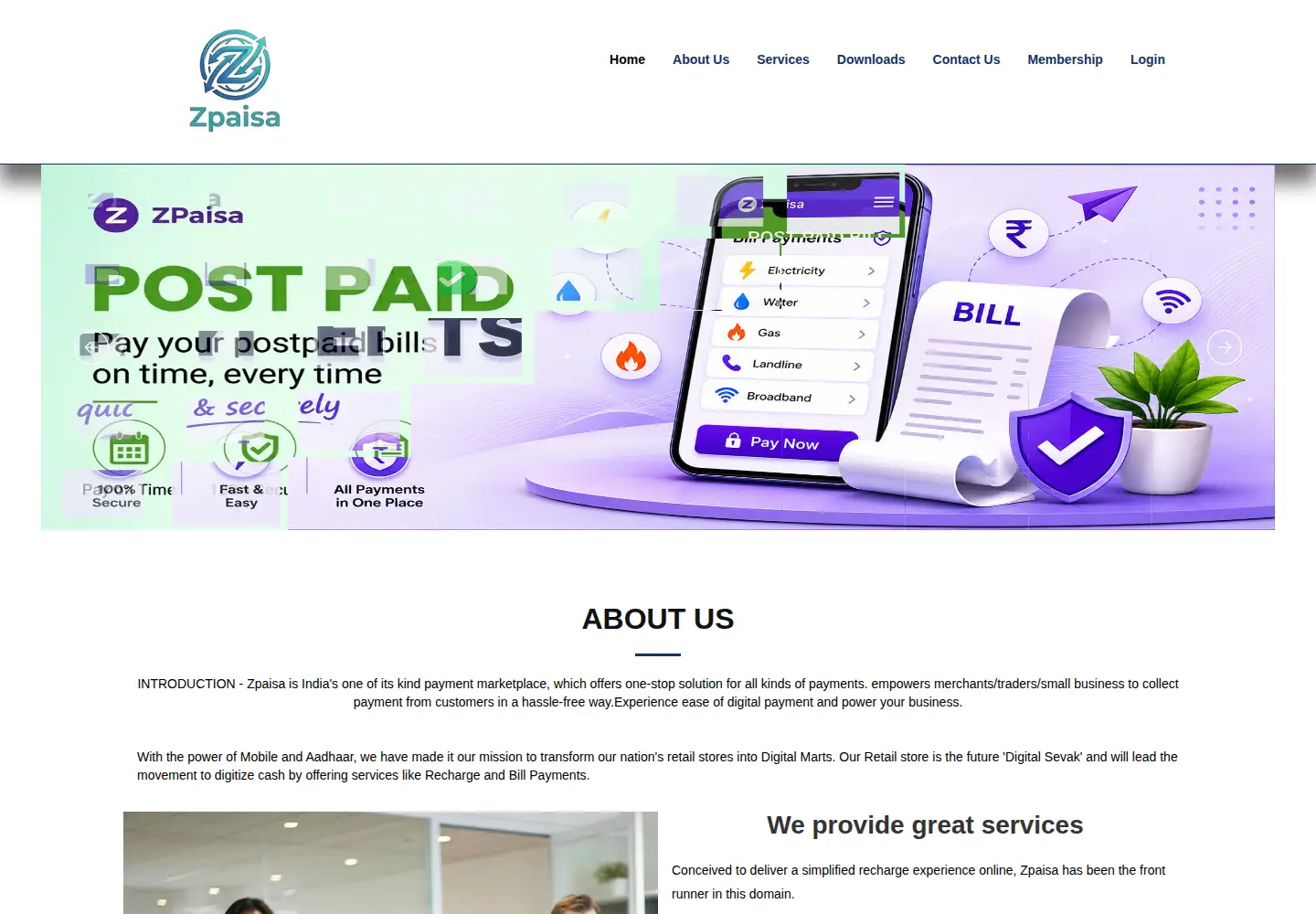 Screenshot of zpaisa.com