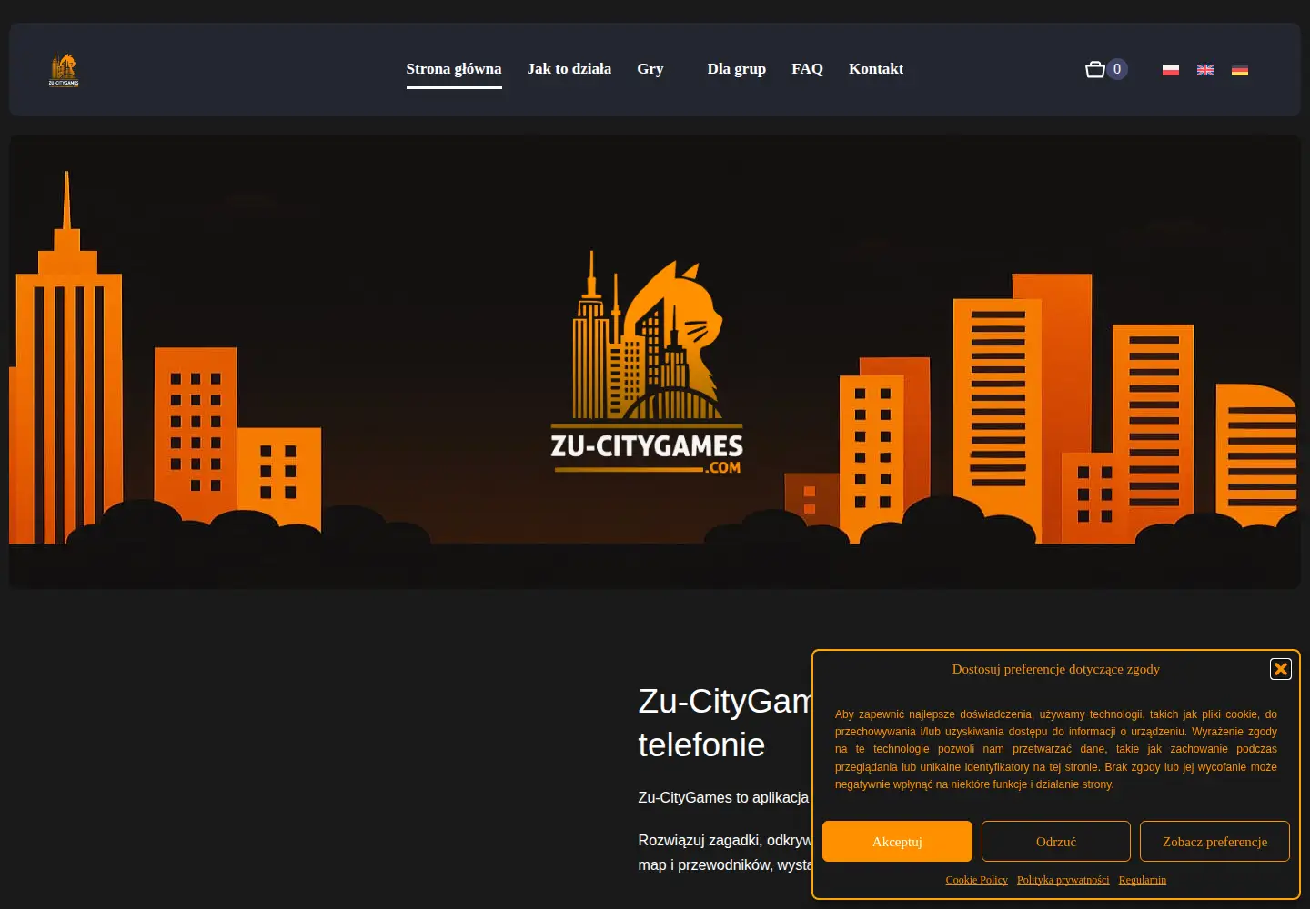 Screenshot of zu-citygames.com
