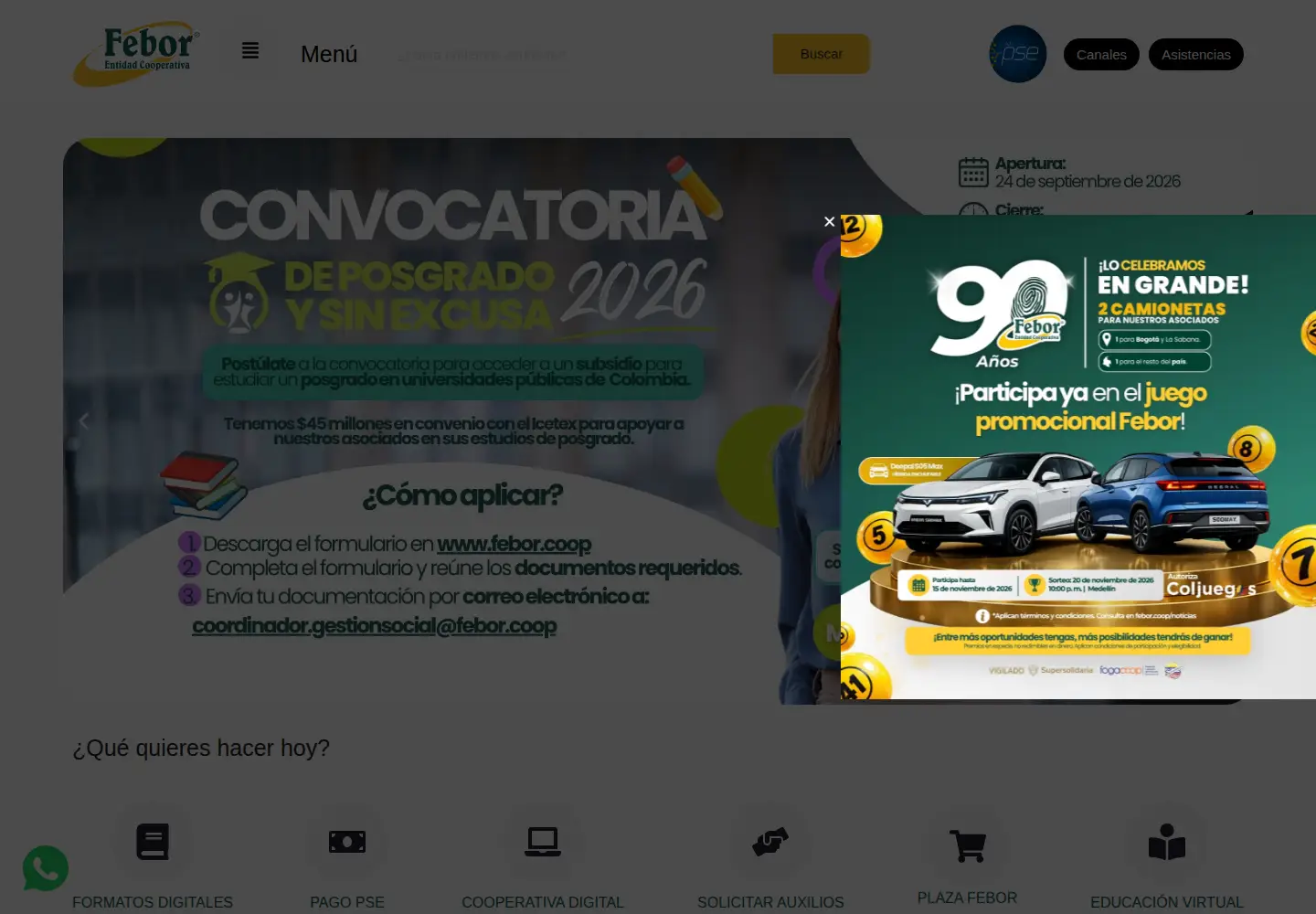Screenshot of febor.coop