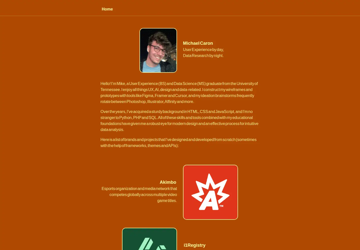 Screenshot of m.cv