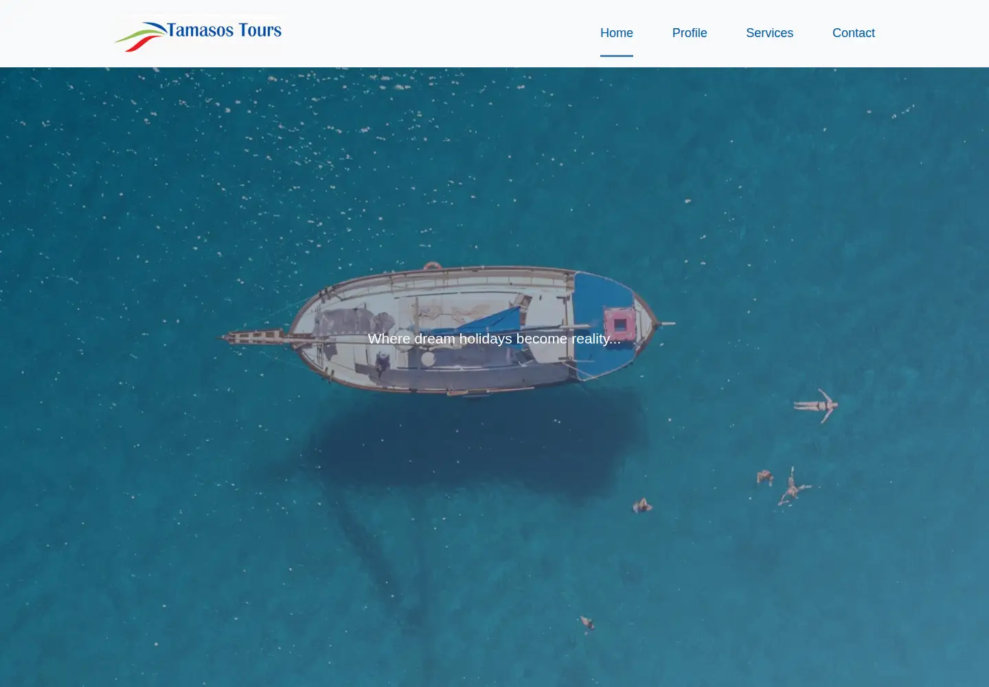Captured homepage of tamasostours.com.cy in the current scan