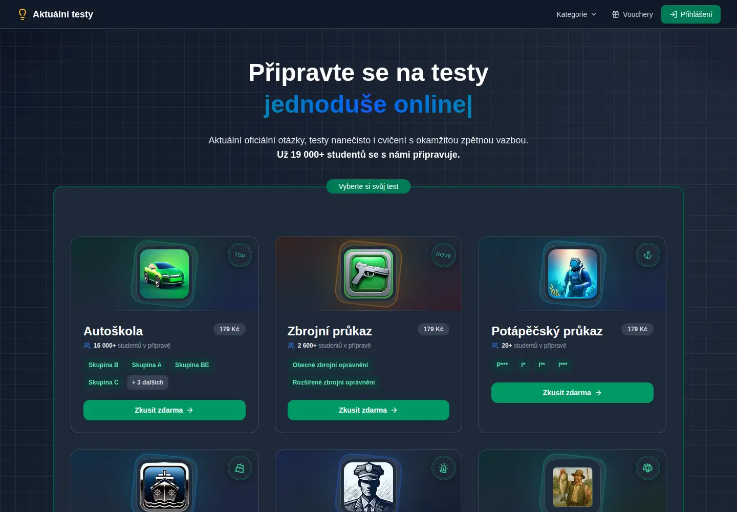 Screenshot of aktualnitesty.cz