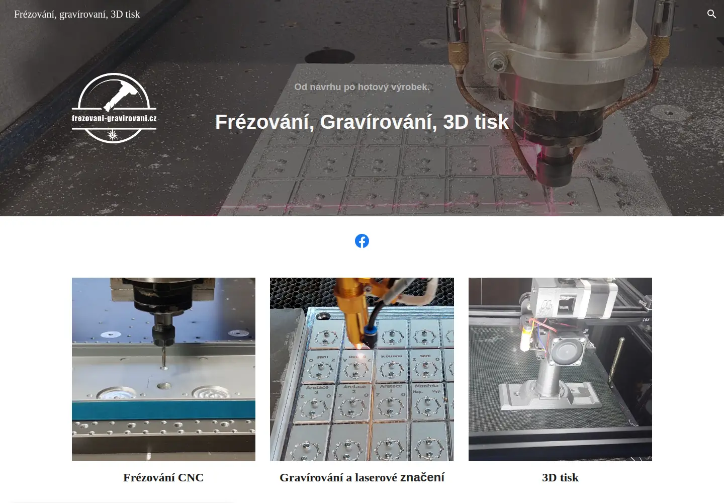 Screenshot of frezovani-gravirovani.cz