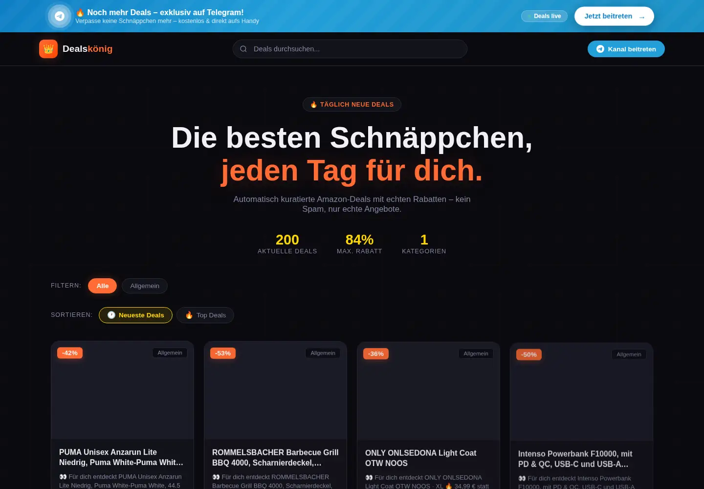 Screenshot of dealskoenig.de