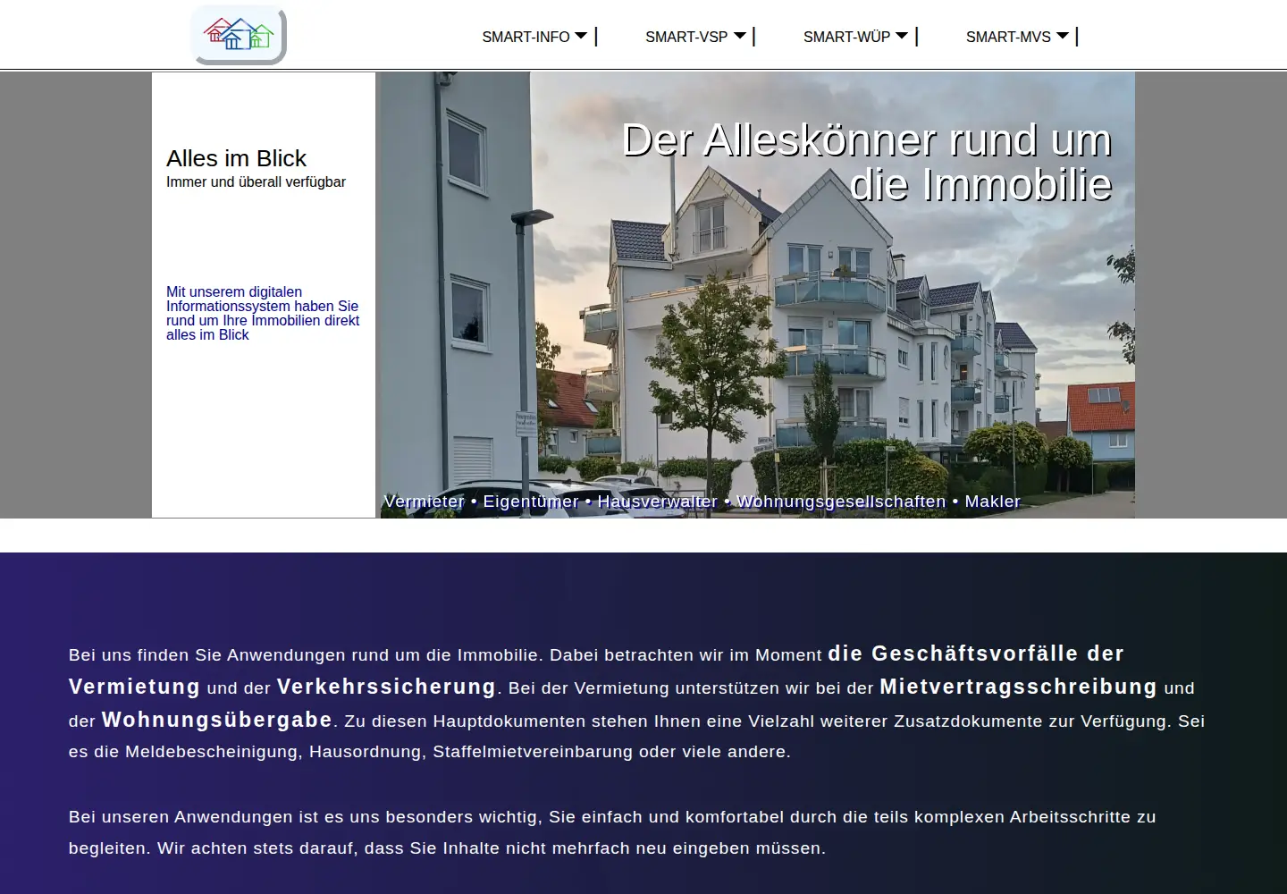 Captured homepage of der-objekt-manager.de in the current scan