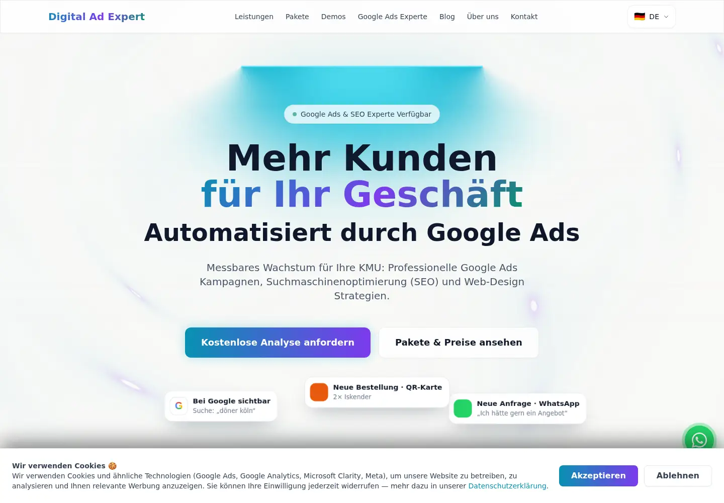 Screenshot of digitaladexpert.de