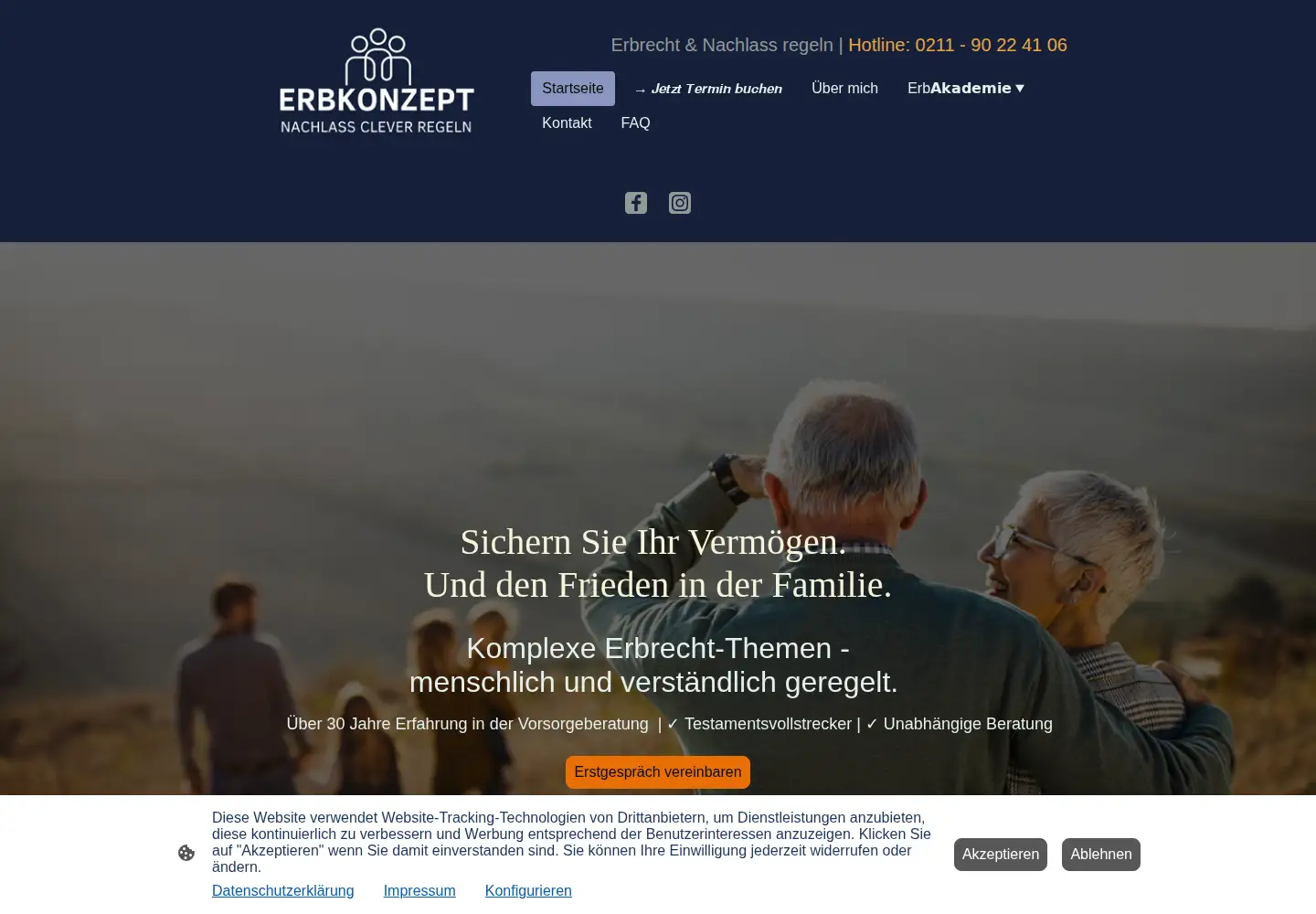 Screenshot of erbkonzept.de