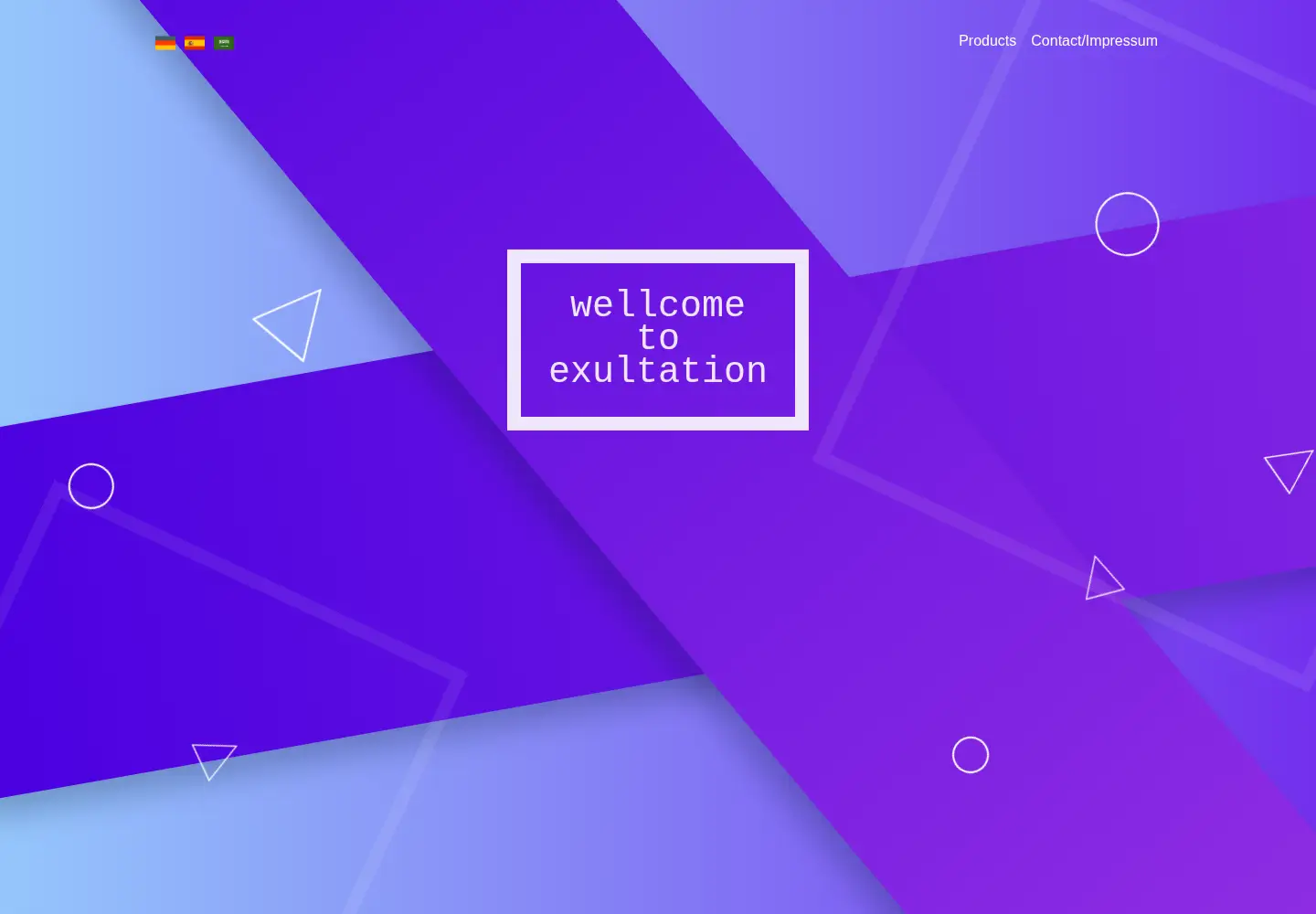 Screenshot of exultation.de
