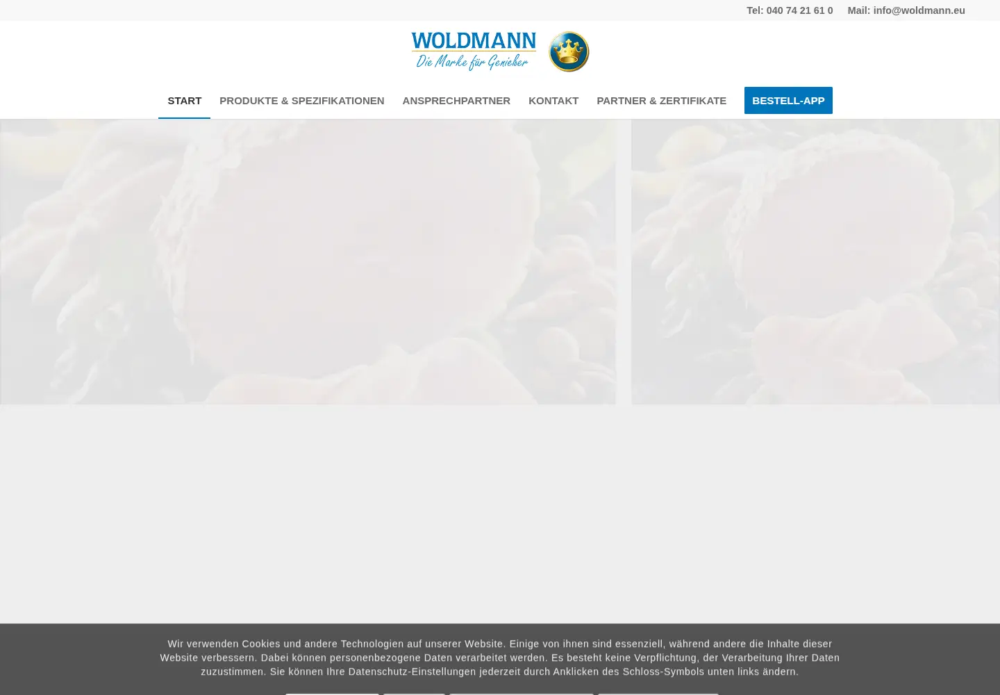 Captured homepage of finkenwerder-fleisch.de in the current scan
