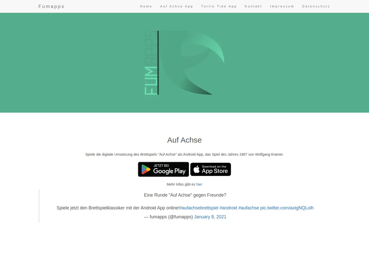 Screenshot of fumapps.de