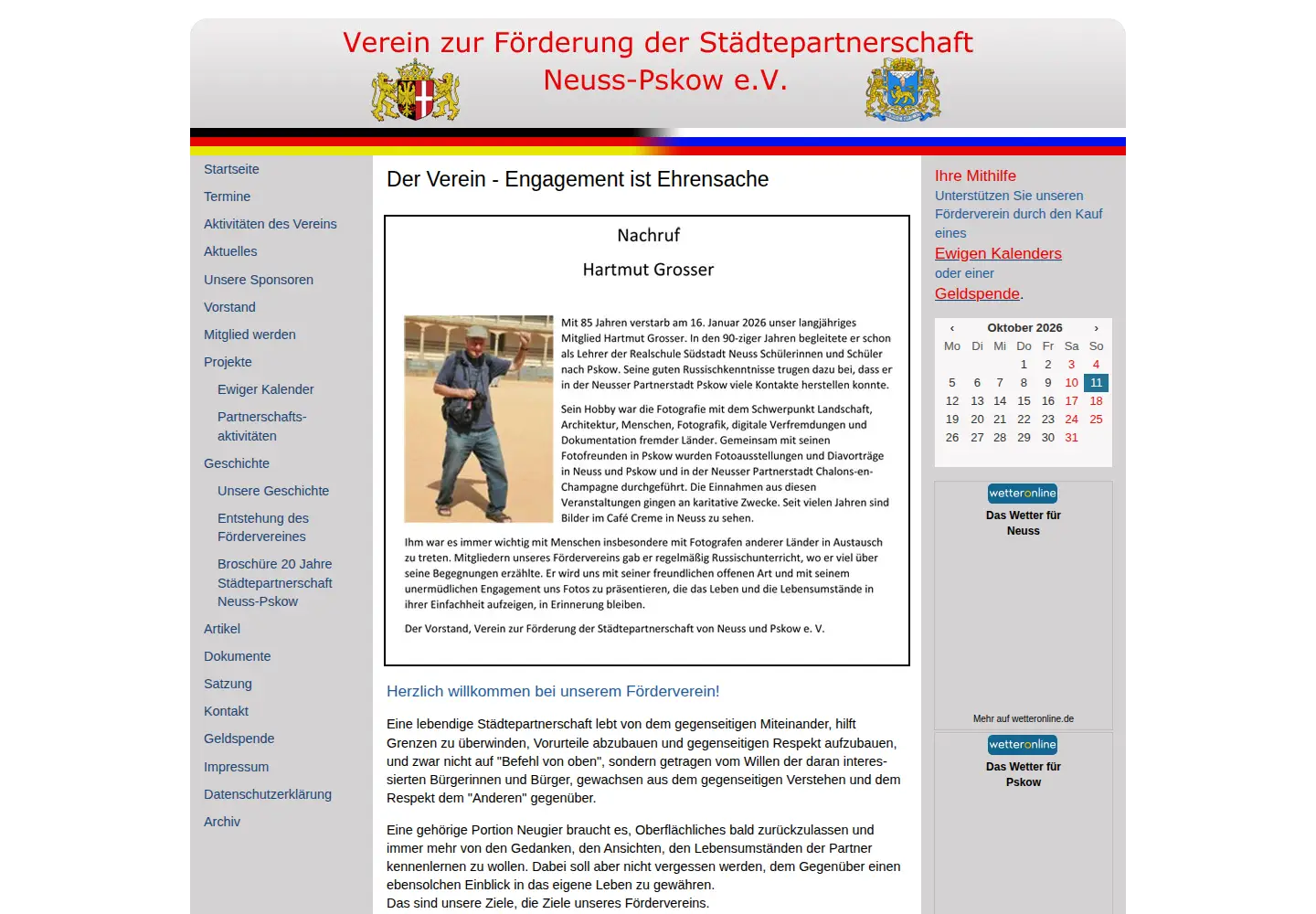 Screenshot of fv-neuss-pskow.de