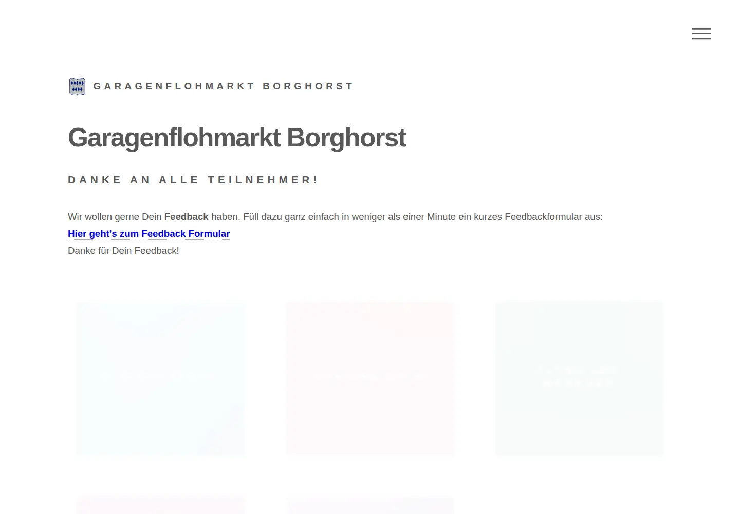 Screenshot of garagenflohmarkt-borghorst.de