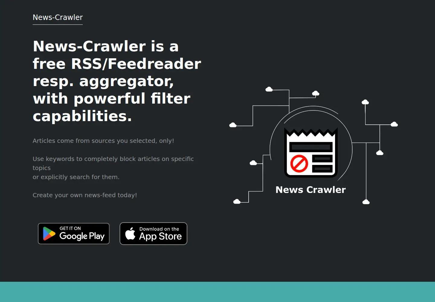 Captured homepage of news-crawler.de in the current scan