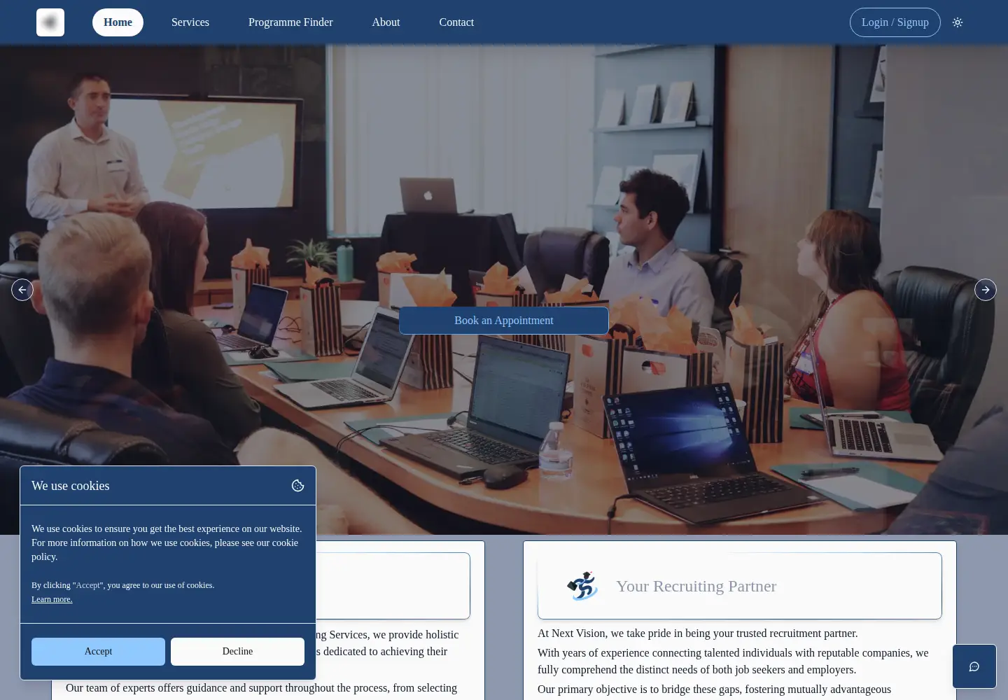 Screenshot of nvisionconsulting.de