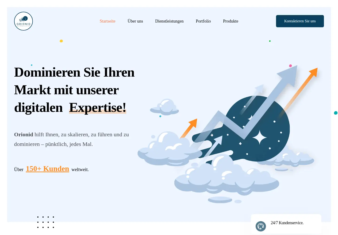 Screenshot of orionid.de