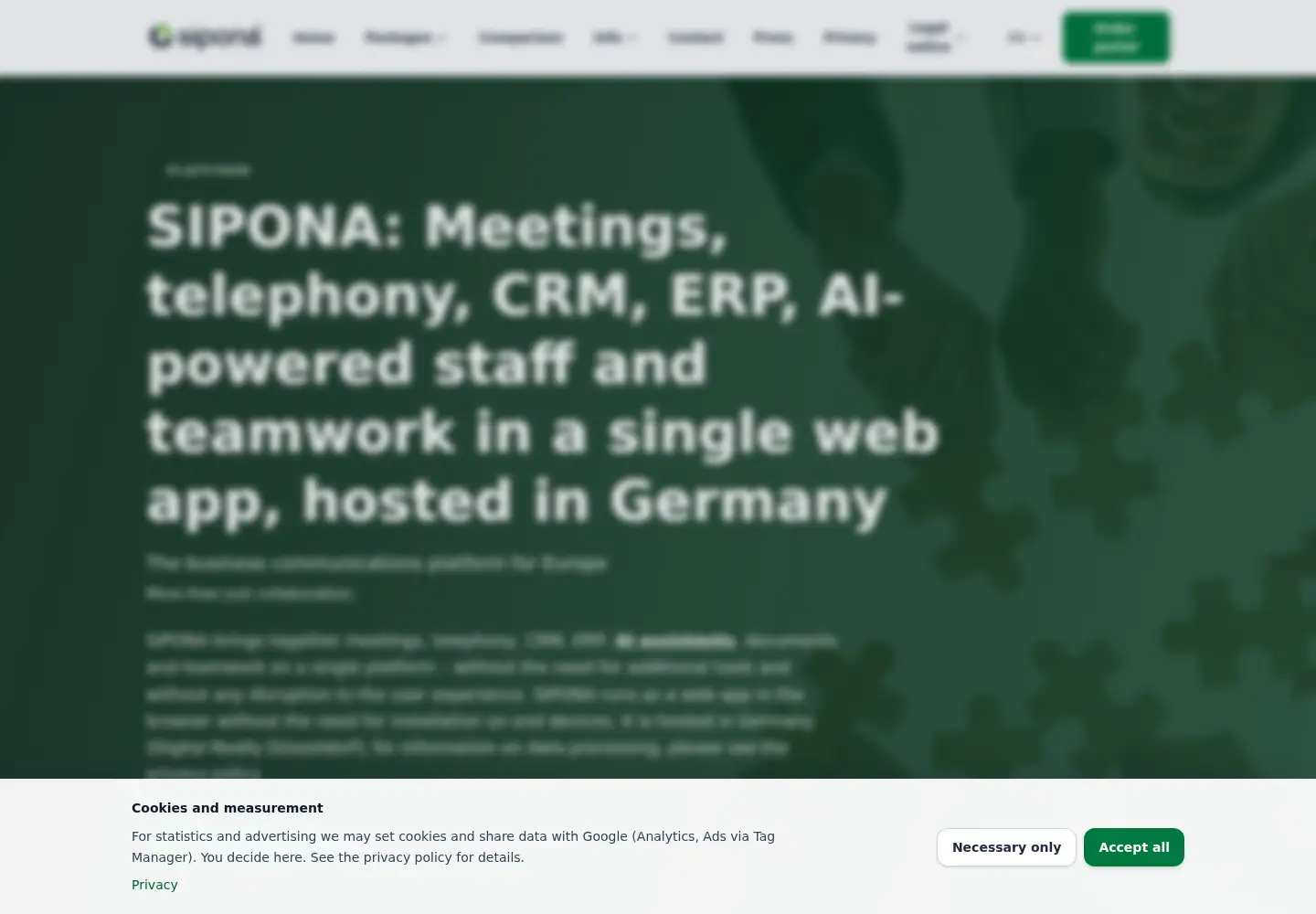 Screenshot of sipona.de