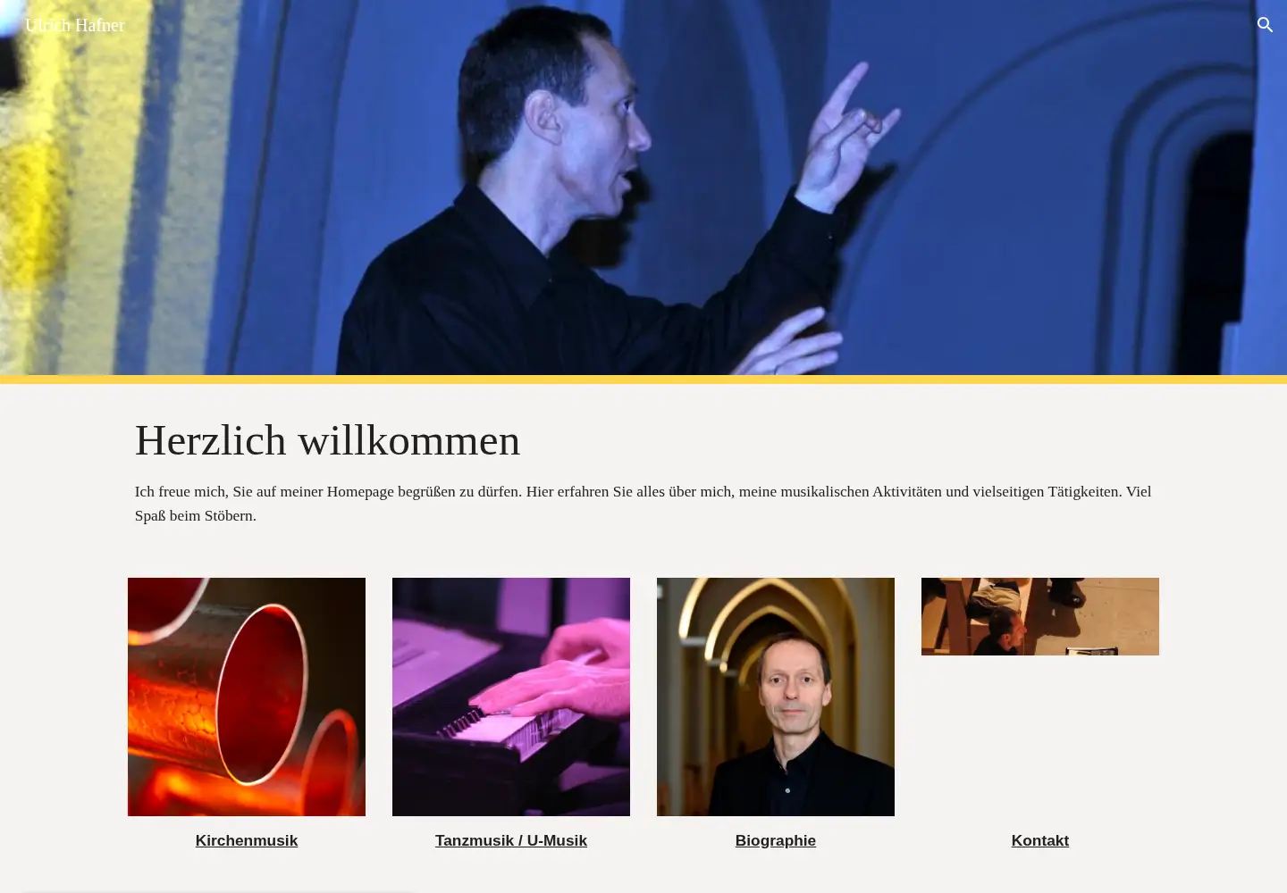 Screenshot of ulrich-hafner.de