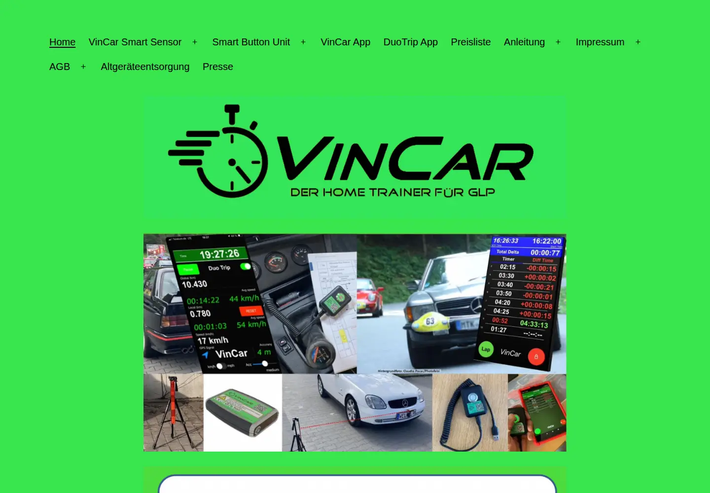 Captured homepage of vincar24.de in the current scan