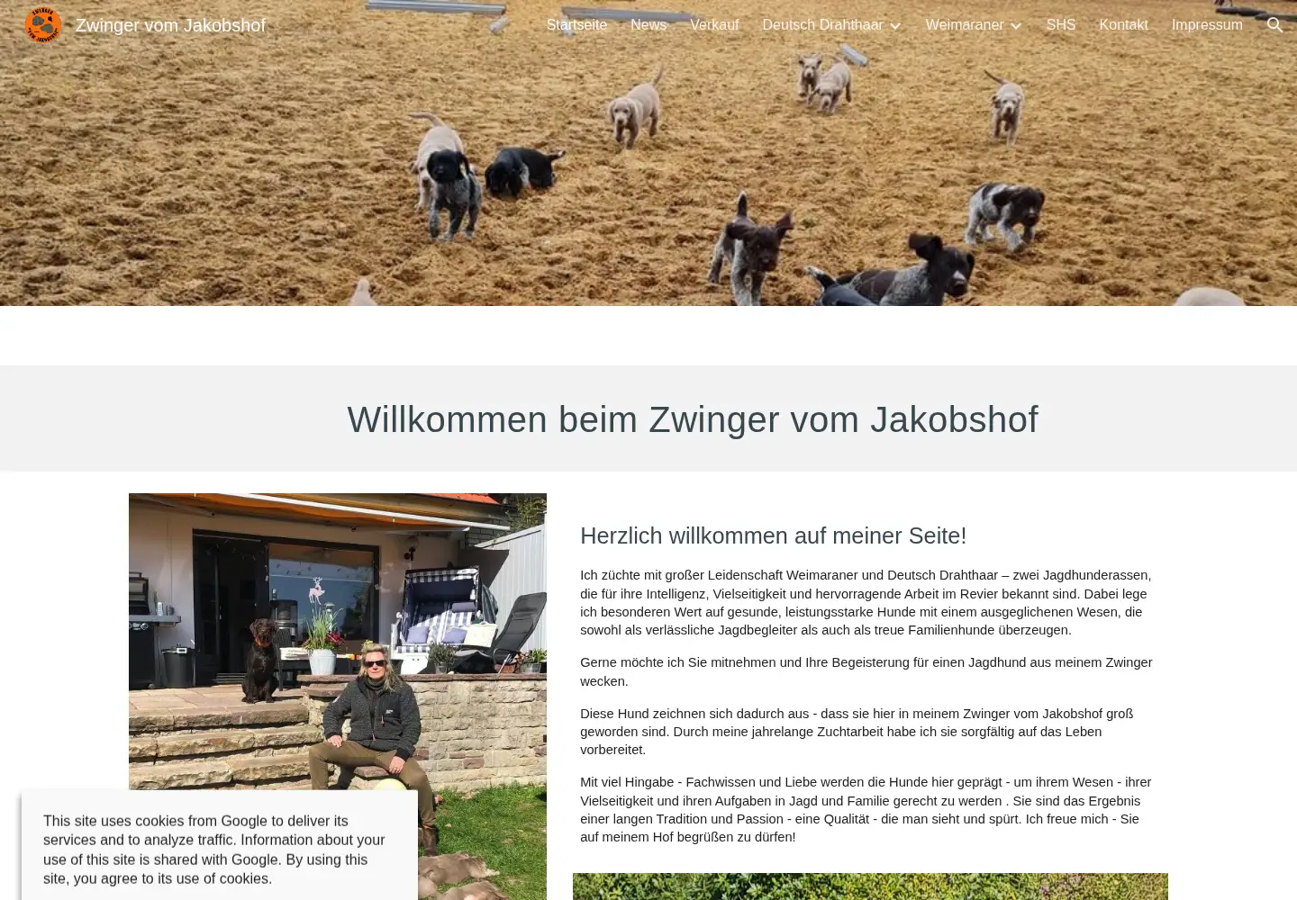 Captured homepage of vom-jakobshof.de in the current scan