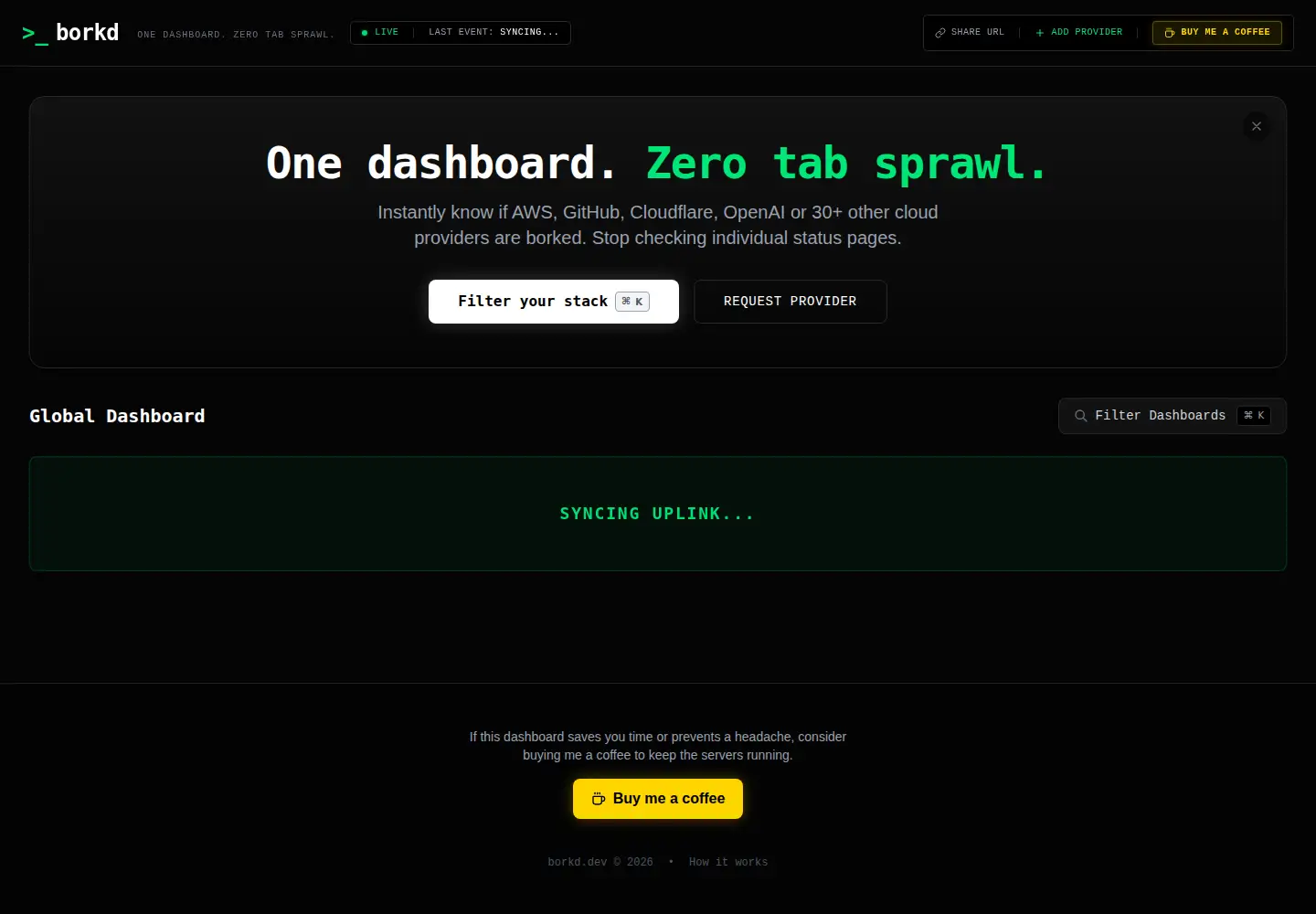 Screenshot of borkd.dev
