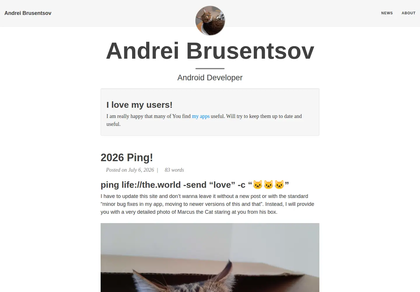 Screenshot of brusentsov.dev
